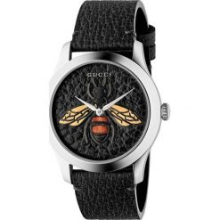 ZEGAREK GUCCI Le Marché des Merveilles YA1264067. Czarne zegarki męskie marki GUCCI, ze stali. Za 3790,00 zł.