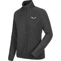 Bluza polarowa "Puez Plose" w kolorze czarnym. Czarne bluzy damskie Salewa, z polaru, krótkie. W wyprzedaży za 129,95 zł.