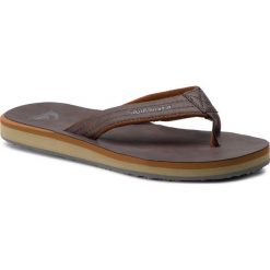 Japonki QUIKSILVER - AQYL100623 Ctko. Pomarańczowe klapki męskie Quiksilver, bez wzorów, ze skóry ekologicznej. W wyprzedaży za 129,00 zł.