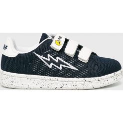 Primigi - Buty dziecięce. Niebieskie trampki chłopięce Primigi, bez wzorów, ze skóry, sportowe, bez zapięcia. W wyprzedaży za 129,90 zł.