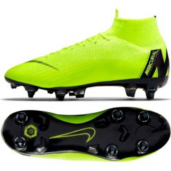 Buty piłkarskie Nike Mercurial Superfly 6 Elite SG-Pro M AH7366-701. Zielone buty sportowe męskie Nike, ze skóry, bez zapięcia, do piłki nożnej. W wyprzedaży za 969,00 zł.