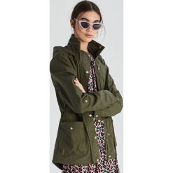 Parka z kapturem - Khaki. Brązowe parki damskie marki Sinsay, s, z kapturem. Za 119,99 zł.