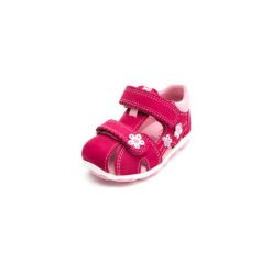 Superfit Girls Sandały Fanni pink kombi (średnie) - czerwony - Gr.Moda (6 - 24 miesięcy ). Czerwone buciki niemowlęce marki Superfit, ze skóry. Za 229,00 zł.