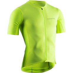 Koszulka na rower szosowy Neo-RACER. Żółte koszulki męskie VAN RYSEL, s, bez wzorów, z elastanu, bez kołnierzyka, bez rękawów. Za 149,99 zł.