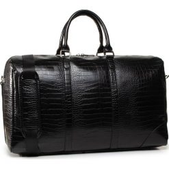Torba LANETTI - BMT-U-001-10-04 Black. Czarne torby męskie skórzane Lanetti, bez wzorów, ze skóry ekologicznej. Za 199,99 zł.
