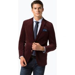 Nils Sundström - Marynarka męska, czerwony. Czerwone marynarki męskie slim fit Nils Sundström, prążkowane. Za 349,95 zł.