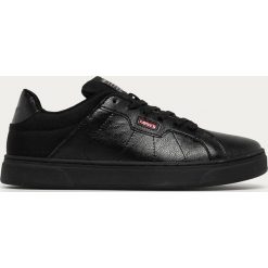 Levi's - Buty. Czarne sneakersy męskie Levi's®, z okrągłym noskiem, na sznurówki. Za 339,90 zł.