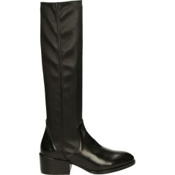 Kozaki - W185B244 N NE. Czarne buty zimowe damskie Venezia, ze skóry. Za 999,00 zł.
