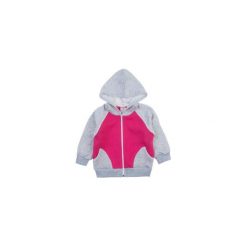 Bluzy niemowlęce: bluza sportowa gładka z kapturem, rozpinana