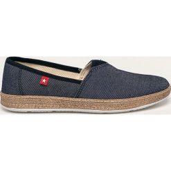 Big Star - Espadryle. Niebieskie espadryle damskie BIG STAR, bez wzorów, z materiału, bez obcasa, na obcasie. Za 99,90 zł.