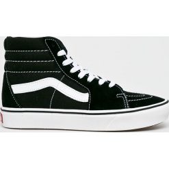 Vans - Trampki. Czarne trampki i tenisówki damskie Vans, bez wzorów, ze skóry, na sznurówki. W wyprzedaży za 329,90 zł.