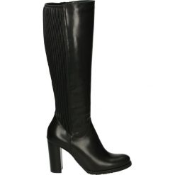 Kozaki - 7278 308 NERO. Czarne kozaki damskie Venezia, ze skóry. Za 214,00 zł.