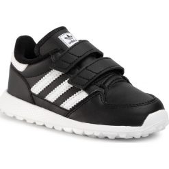 Buty adidas - Forest Grove Cf I EG8962 Cblack/Cblack/Cblack. Czarne półbuty dziewczęce Adidas, bez wzorów, ze skóry ekologicznej, na rzepy. Za 169,00 zł.