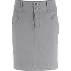 Spódnica ze stretchem z domieszką lycry bonprix szary. Spódniczki damskie bonprix. Za 74,99 zł.