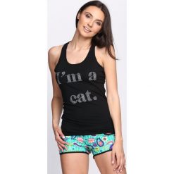 Bluzki damskie: Czarna Bluzka Heat Wave