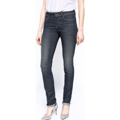 Guess Jeans - Jeansy Authentic Skinny. Niebieskie jeansy damskie marki Guess Jeans, z aplikacjami, z bawełny, z obniżonym stanem. W wyprzedaży za 169,90 zł.