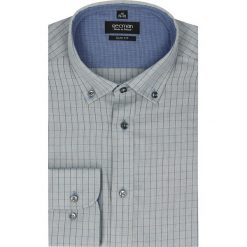 Koszula bexley 2477 długi rękaw slim fit szary. Szare koszule męskie Recman, m, bez wzorów, z bawełny, eleganckie, button down, z długim rękawem. Za 69,99 zł.