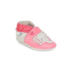 Kapcie niemowlęce Dziecko Robeez GIRLY ELEFANT. Różowe buciki niemowlęce marki Robeez, bez zapięcia. Za 111,20 zł.