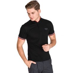 Antony Morato Polo Koszulka Czarny. Czarne podkoszulki męskie xxl, z haftami, z bawełny. Za 216,95 zł.