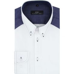 Koszula BIAGIO slim 15-08-31-K. Szare koszule męskie marki Giacomo Conti, na lato, m, z bawełny, button down. Za 199,00 zł.