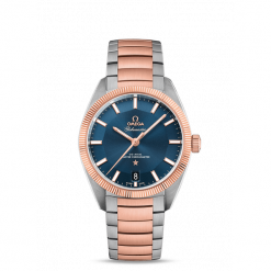 ZEGAREK OMEGA GLOBEMASTER 130.20.39.21.03.001. Szare zegarki męskie OMEGA, złote. Za 45500,00 zł.