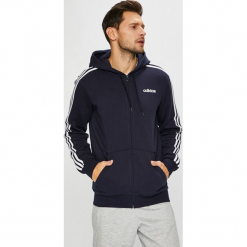 Adidas Performance - Bluza. Niebieskie bluzy męskie marki adidas Performance, s, z aplikacjami, z bawełny, z kapturem. Za 249,90 zł.