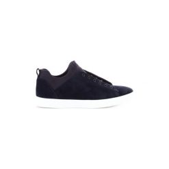 Buty Calvin Klein Jeans F5885. Niebieskie trampki męskie Calvin Klein Jeans, bez wzorów, z jeansu, bez zapięcia. Za 495,07 zł.