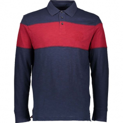 Koszulka polo w kolorze granatowo-czerwonym. Niebieskie koszulki polo marki GALVANNI, l, z okrągłym kołnierzem. W wyprzedaży za 99,95 zł.