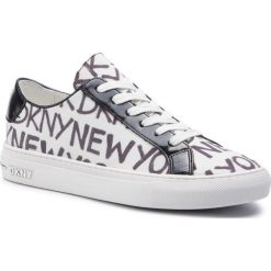 Tenisówki DKNY Court K1944463. Białe półbuty damskie DKNY, bez wzorów, bez zapięcia. W wyprzedaży za 219,00 zł.