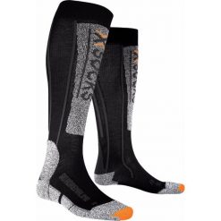 Skarpety SKI ADRENALINE. Czarne skarpetki damskie X SOCKS, bez wzorów, z wełny. W wyprzedaży za 112,00 zł.