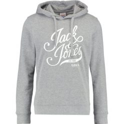 Bluzy męskie: Jack & Jones JORBLOGGER HOOD Bluza z kapturem light grey melange