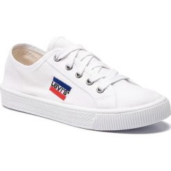 Tenisówki LEVI'S - 228719-733-50 Brilliant White. Białe półbuty damskie Levi's®, bez wzorów, z gumy, bez zapięcia. W wyprzedaży za 139,00 zł.