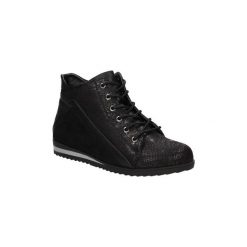 Buty Casu Trzewiki H027. Czarne trampki i tenisówki damskie marki Casu, bez wzorów, bez zapięcia. Za 69,99 zł.