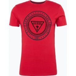 T-shirty męskie: Guess Jeans – T-shirt męski – Len, czerwony