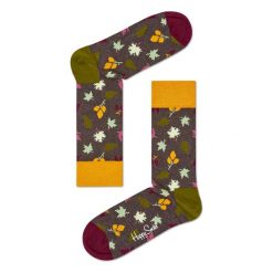 Skarpety Happy Socks Fall Leaves (FAL01-8000). Brązowe skarpetki damskie marki Happy Socks, z bawełny. Za 29,99 zł.