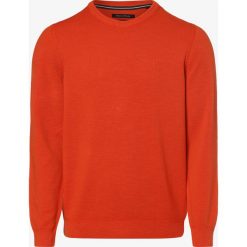 Marc O'Polo - Sweter męski, pomarańczowy. Pomarańczowe swetry męskie Marc O'Polo, m, bez wzorów, z bawełny, polo, bez kaptura. Za 399,95 zł.