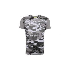 T-shirty z krótkim rękawem Versace Jeans B3GQB718 / Print MT8. Szare t-shirty męskie Versace Jeans, xl, bez wzorów, z jeansu, bez kołnierzyka, krótkie. Za 289,00 zł.