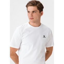 Converse Koszulka Biały. Białe podkoszulki męskie Converse, l, bez wzorów, z bawełny, z krótkim rękawem. Za 102,95 zł.