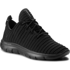 Sneakersy SKECHERS - Estates 12899/BBK Black. Czarne półbuty damskie Skechers, z tworzywa sztucznego. W wyprzedaży za 259,00 zł.