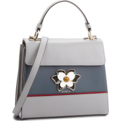 Torebka FURLA - Mughetto 977224 B BOH7 FSC Onice e/Ardesia e/Ciliegia d. Szare torebki klasyczne damskie Furla, ze skóry, bez dodatków. Za 2070,00 zł.