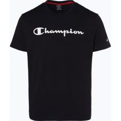 Champion - T-shirt męski, niebieski. Niebieskie t-shirty męskie Champion, m, z napisami, z bawełny, bez kołnierzyka. Za 99,95 zł.