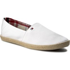 Espadryle męskie: Espadryle TOMMY HILFIGER – Easy Summer Slip On FM0FM00569 White 100