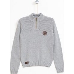 Lemon Explore - Sweter dziecięcy 122-164 cm. Szare swetry chłopięce marki LEMON explore, bez wzorów, z bawełny, bez kołnierzyka. W wyprzedaży za 49,90 zł.