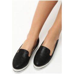 Trampki damskie slip on: Czarne Slip on Vest