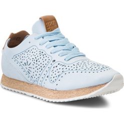 Sneakersy BIG STAR - AA274555 Blue. Niebieskie półbuty damskie marki BIG STAR, na co dzień, bez wzorów, ze skóry ekologicznej, retro, bez obcasa, na płaskiej podeszwie, bez zapięcia. W wyprzedaży za 129,00 zł.