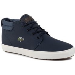 Sneakersy LACOSTE - Ampthill Terra 319 1 Cma 7-38CMA0028ND1 Nvy/Dk Blu. Niebieskie sneakersy męskie Lacoste, na co dzień, bez wzorów, ze skóry, bez zapięcia. W wyprzedaży za 339,99 zł.