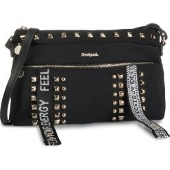 Torebka DESIGUAL - 19WAXA48 2000. Czarne listonoszki damskie Desigual, bez wzorów, z materiału, bez dodatków. Za 249,00 zł.