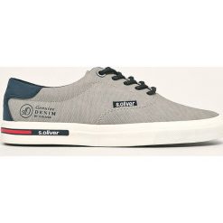 S. Oliver - Tenisówki. Szare trampki męskie S.Oliver, bez wzorów, z gumy, na sznurówki. Za 189,90 zł.