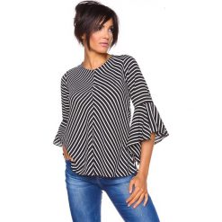 T-shirty damskie: Koszulka „Charlize” w kolorze czarno-białym
