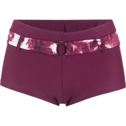 Szorty bikini bonprix lila-kremowy. Fioletowe stroje kąpielowe damskie bonprix, bez wzorów. Za 44,99 zł.